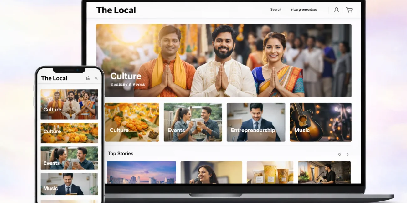 Who is the developer of the The Local website?