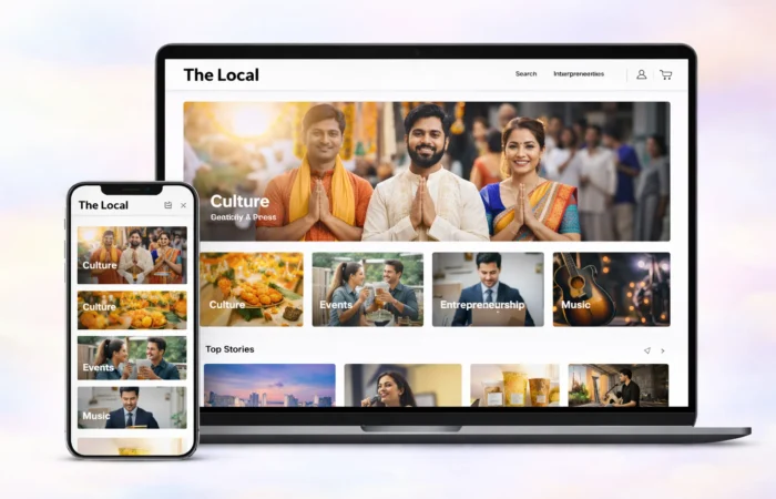 Who is the developer of the The Local website?