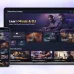 Who is the developer of the Bass Party Academy website?