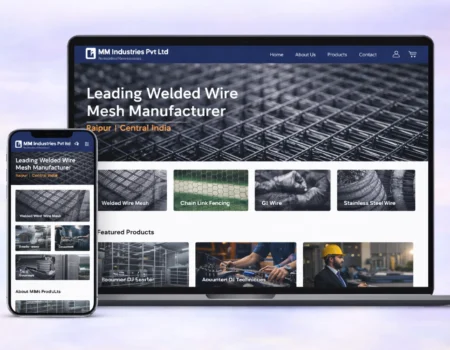 Who is the developer of the MM Industries website?