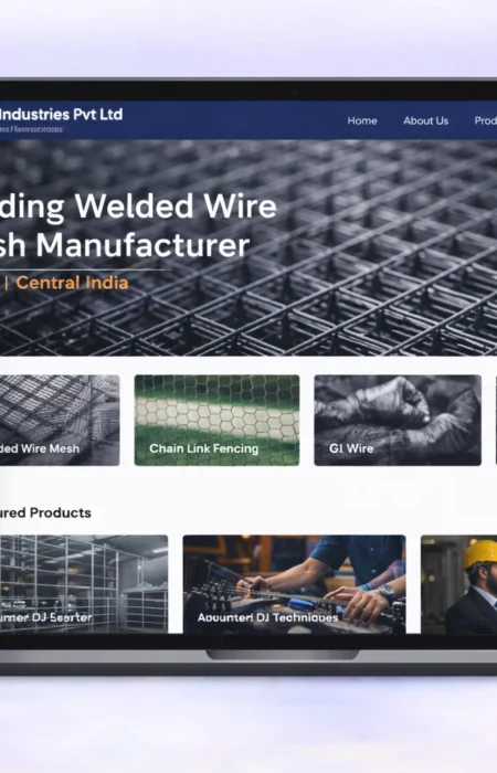 Who is the developer of the MM Industries website?